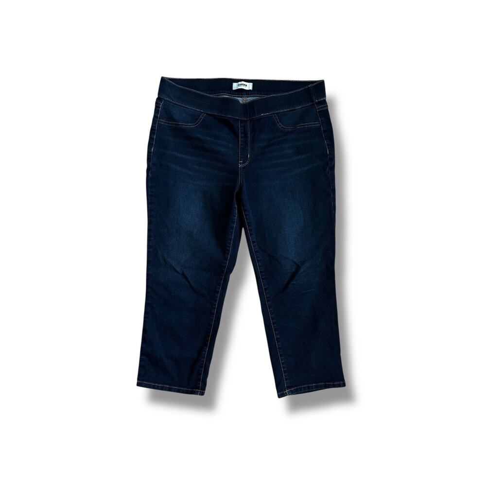 Sonoma Dark Blue Pull On Stretch Denim Ankle Jeggings Women's ~16